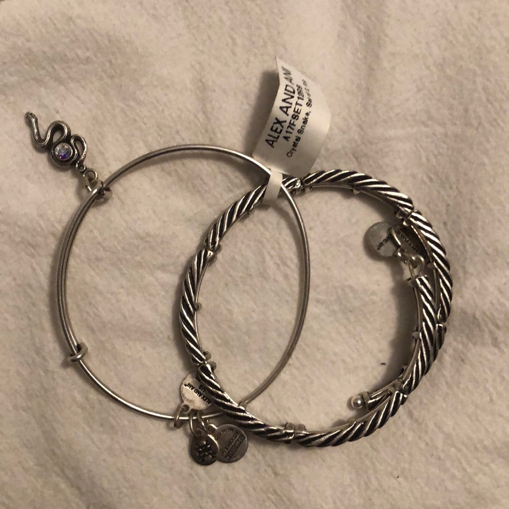 Alex and Ani, Crystal Snake, set for two